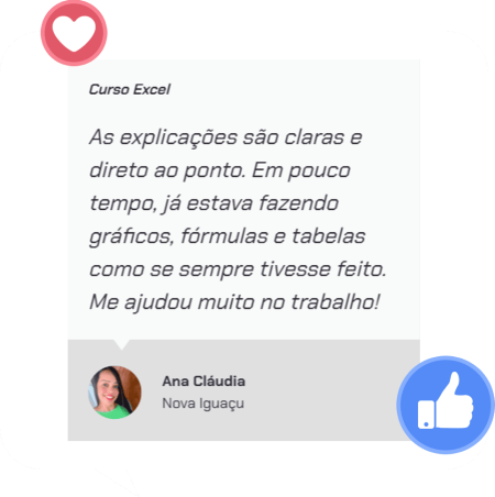 Comentário - Ana Cláudia - Excel